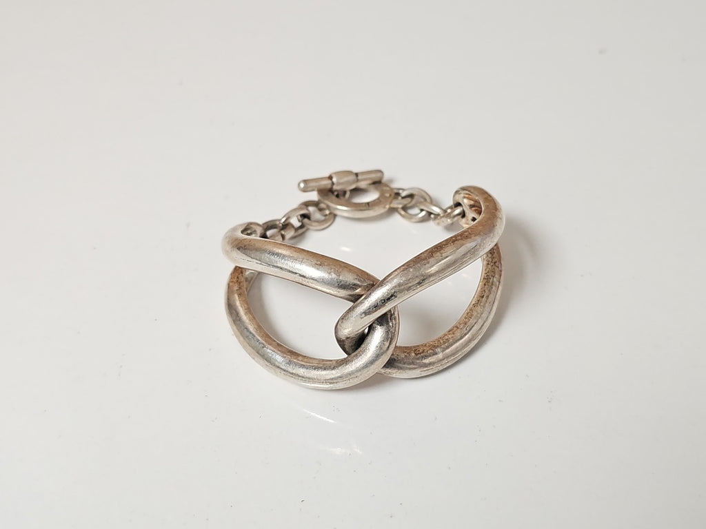 Bracelet large rétro signé Agatha Paris ancien bijou fantaisie vintage collectio
