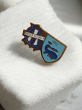Pin's vintage Olympique de Marseille HAC badge ancien football bleu rétro