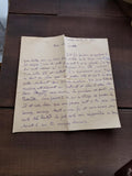 Lettre manuscrite 1944 Marseille correspondance intime guerre papier ancien