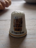 Dé à coudre ancien Les Hospices Beaune vintage souvenir couture rétro