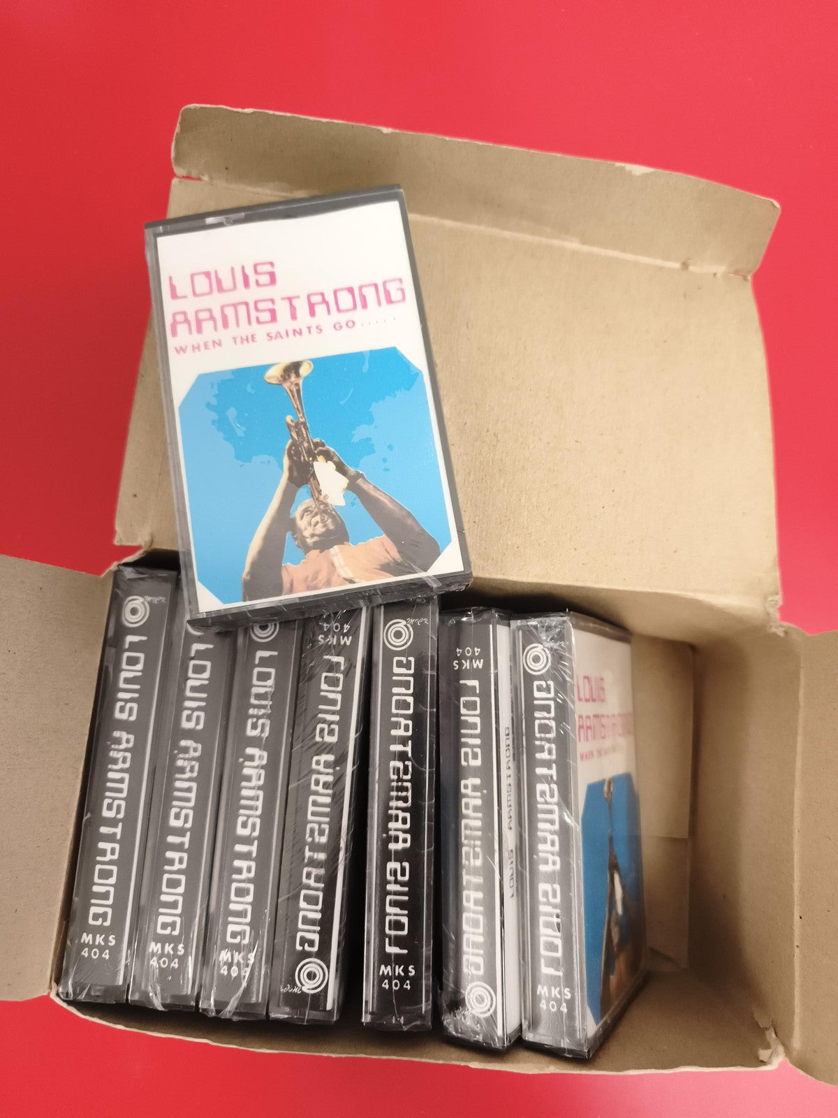 K7 audio Louis Armstrong When The Saints Go lot x6 neuf MKS 404 cassette tape