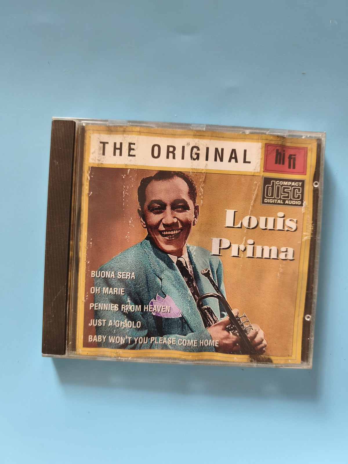 CD musique Louis Prima album jazz swing, disque audio occasion, chanteur légenda