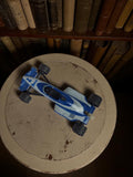 Voiture Formule 1 Majorette vintage bleue blanche ancien modèle rétro jouet