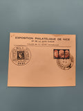 Carte Exposition Philatélique Nice 1931 timbre 50c oblitéré Côte d’Azur