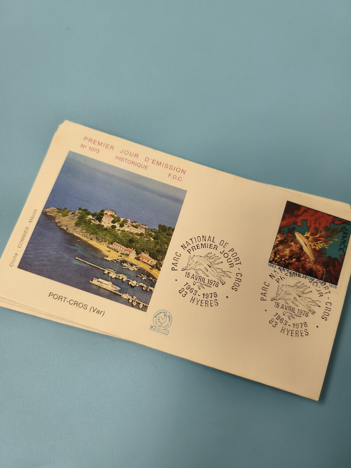 Enveloppe FDC Premier Jour d?Émission Port-Cros 1978 timbre illustré