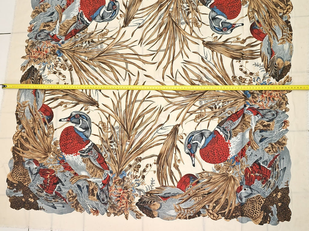 Vintage foulard ancien Ancienne, toile de lit rétro, accessoire déco collection