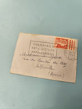 Ancienne enveloppe oblitérée 1959 philatélie Malmaison timbre Marianne vintage