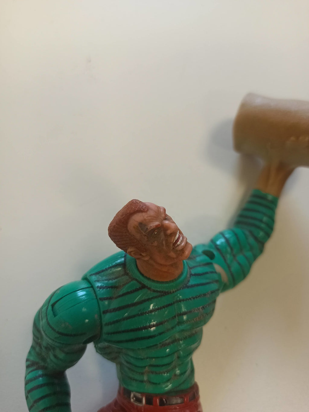 Figurine Sandman vintage Spider-Man Flip 'N Trap rétro vert rouge loose