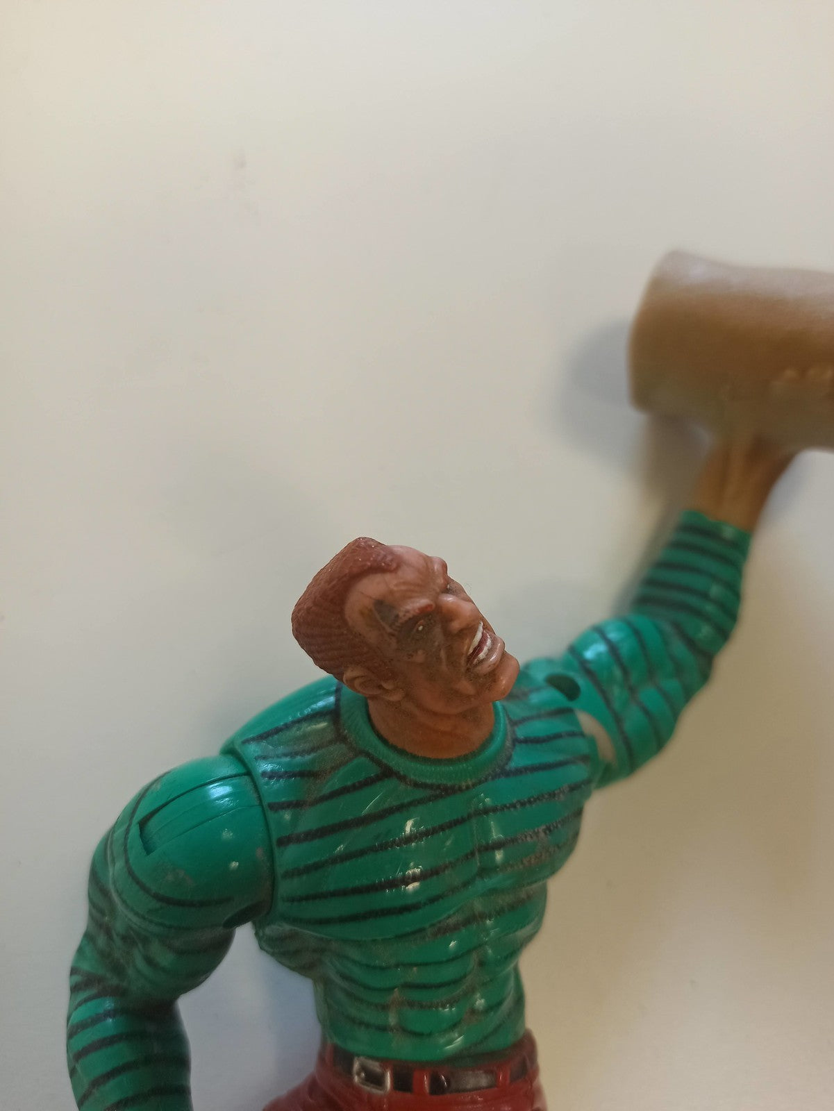 Figurine Sandman vintage Spider-Man Flip 'N Trap rétro vert rouge loose