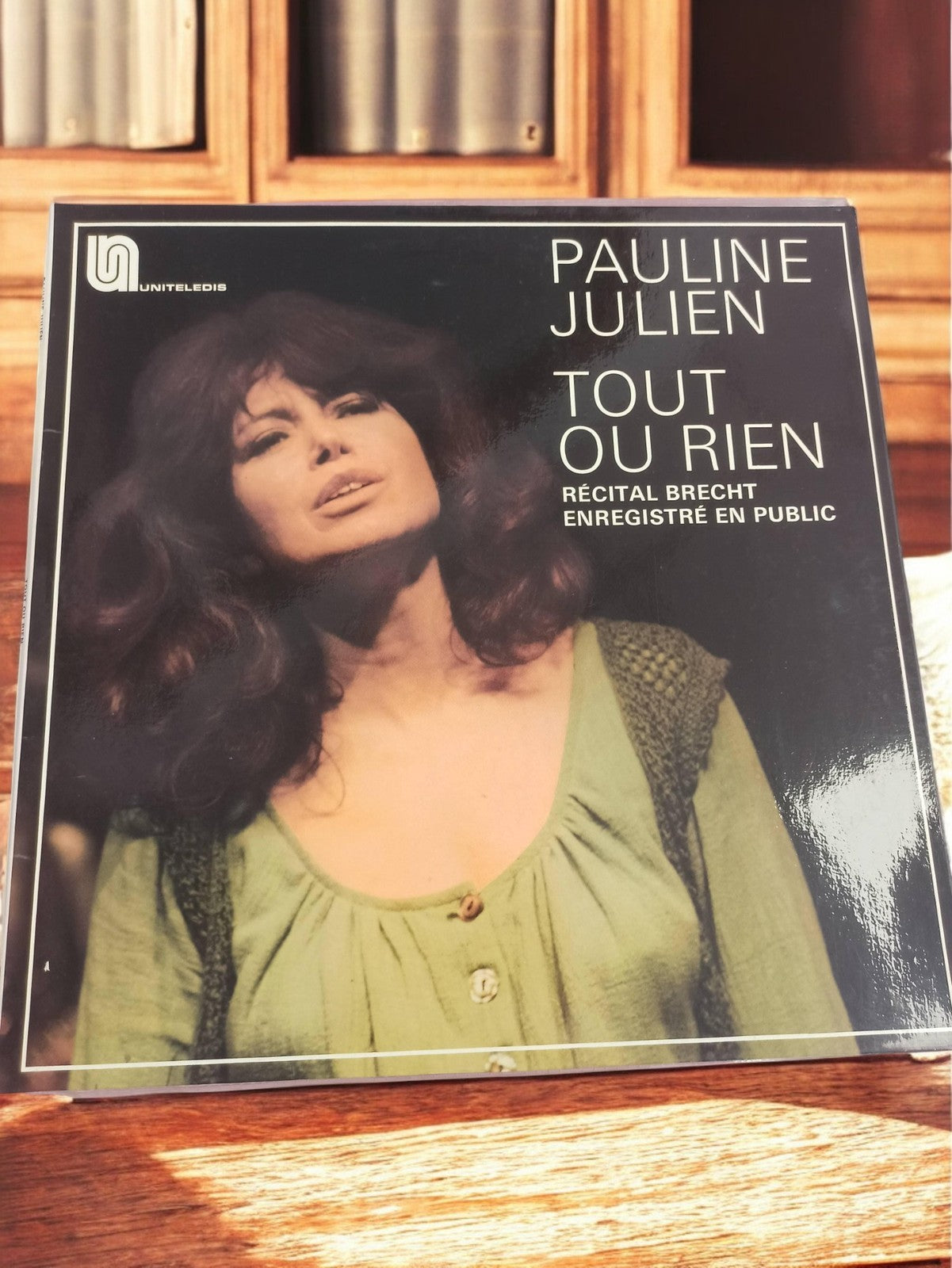 Disque vinyle 33 tours Pauline Julien Tout ou rien rétro chanson française