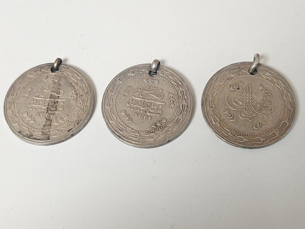 Pièce 2 Kurush Mahmud II Empire Ottoman monnaie authentique Turquie XIXe siècle