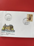 Enveloppe philatélie Neuchâtel 1988 avec timbre Helvetia et cachet illustré