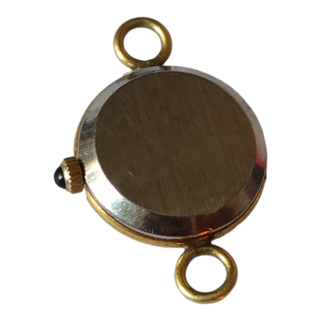 Montre pendentif vintage femme Elvia Paris cadran rond doré ancien