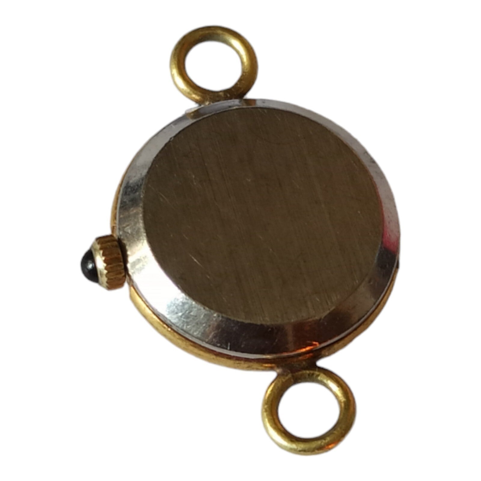 Montre pendentif vintage femme Elvia Paris cadran rond doré ancien