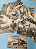 Lot cartes postales anciennes CPA divers lieux France vintage, noir et blanc