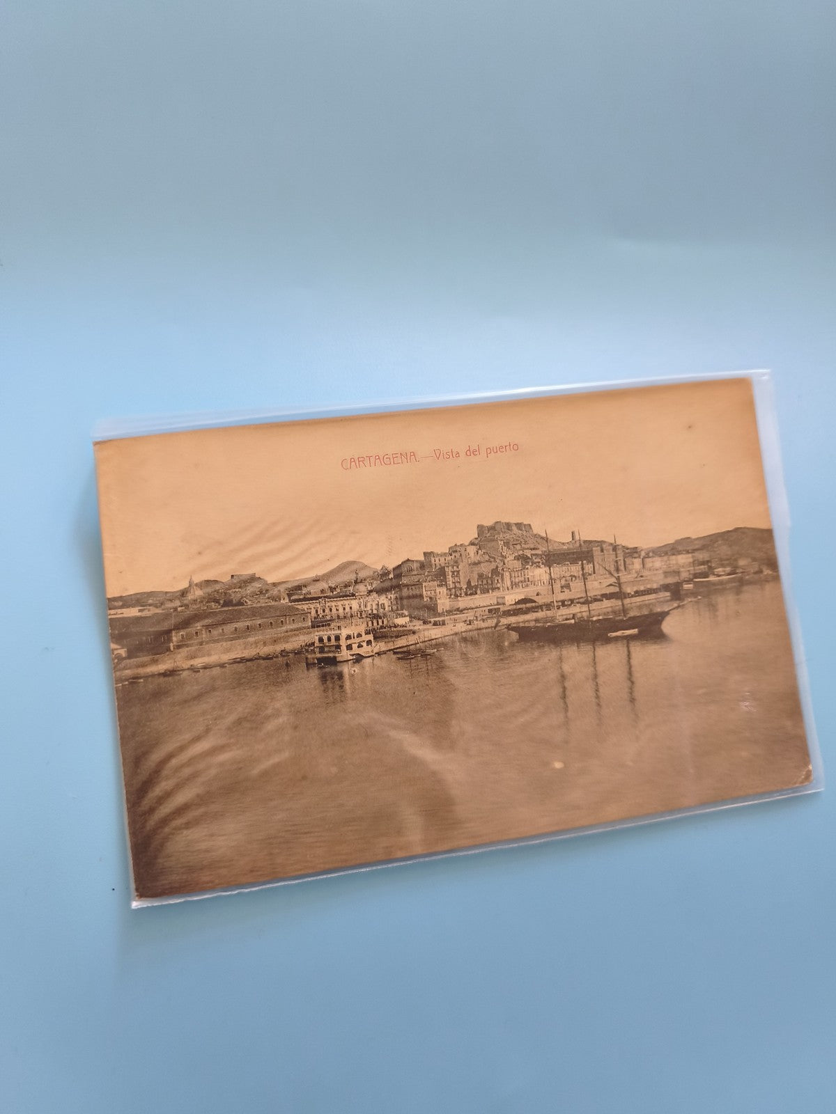 Carte postale ancienne vintage Cartagena Espagne rétro collection voyage