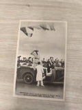 Ancienne carte postale Brazzaville 1940 arrivée du Général de Gaulle AEF