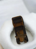 Véhicule miniature ancien, voiture rétro vintage, finition bronze et noir