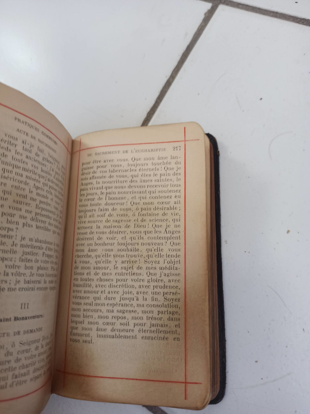 Livre ancien Recueil de Prières Maison Mame vintage méditations rétro rare