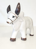 Sculpture ancienne vache indienne en céramique vintage déco collection rétro