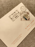 Lettre premier jour Monaco 1971 tir à l’arc JO Tokyo timbre 0,04 philatélie