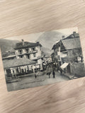 Ancienne carte postale Bourg-Saint-Maurice noir et blanc village alpin rétro