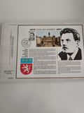 Feuillet CEF Édouard Herriot 1872-1957 Lyon blason timbre oblitéré philatélie