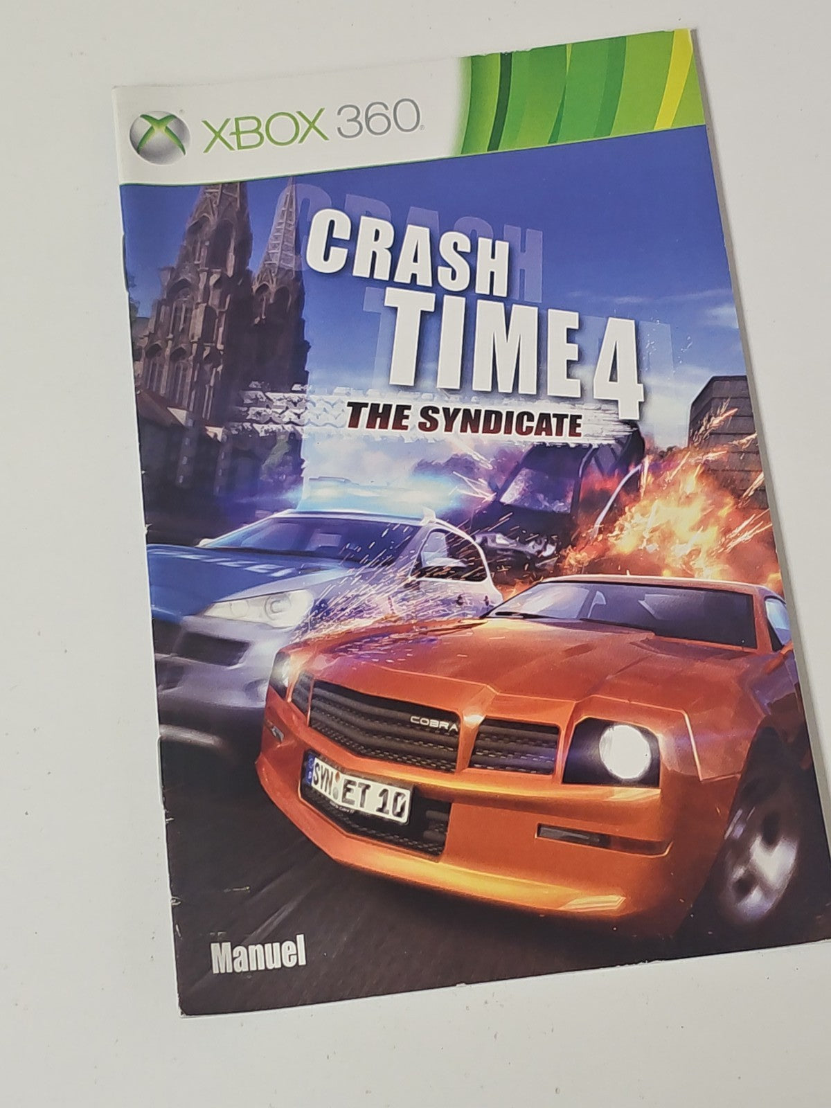 Notice officielle Crash Time 4 Xbox uniquement, manuel d'origine jeu vidéo