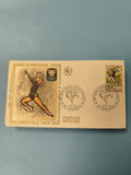 Enveloppe ancienne philatélie Grenoble 1968 Jeux Olympiques hiver FDC