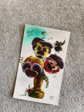 Carte postale illustrée Bonne Fête pensée DEDE 1929 CPA fleur