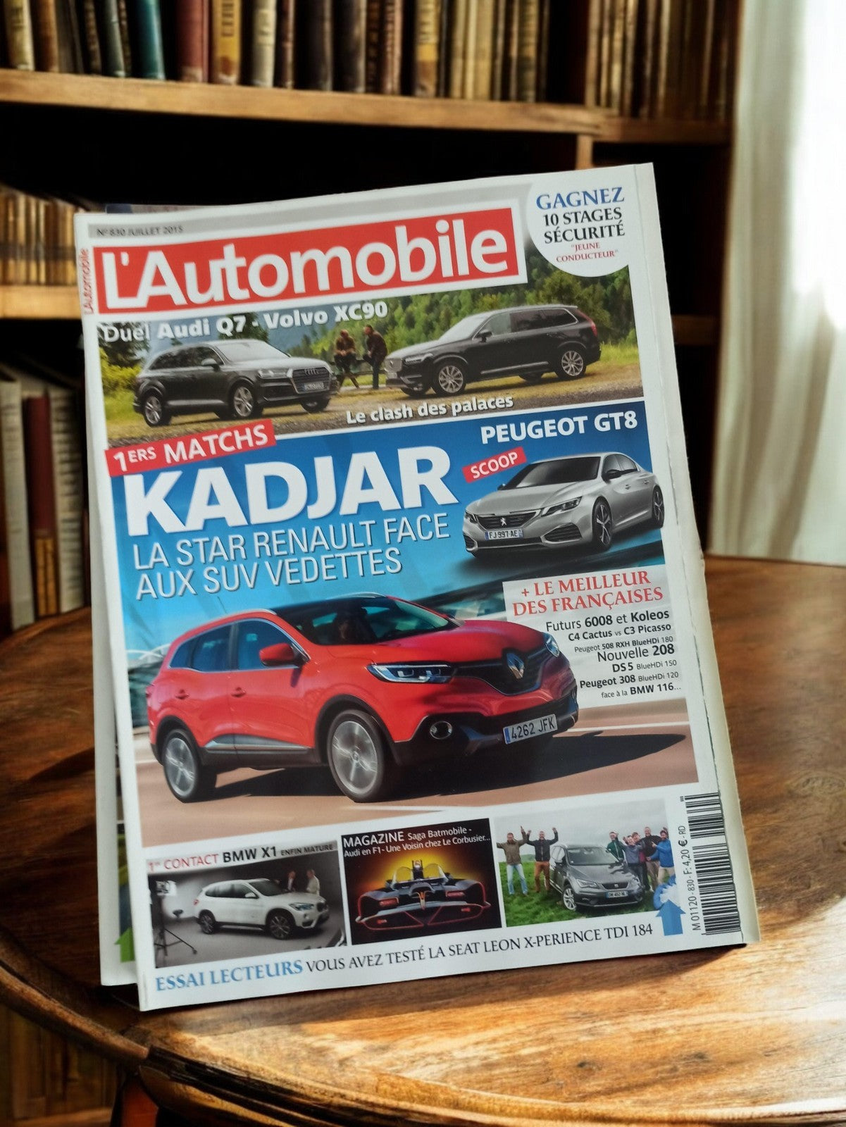 Magazine L'Automobile n°830 juillet 2015 Renault Kadjar rétro occasion