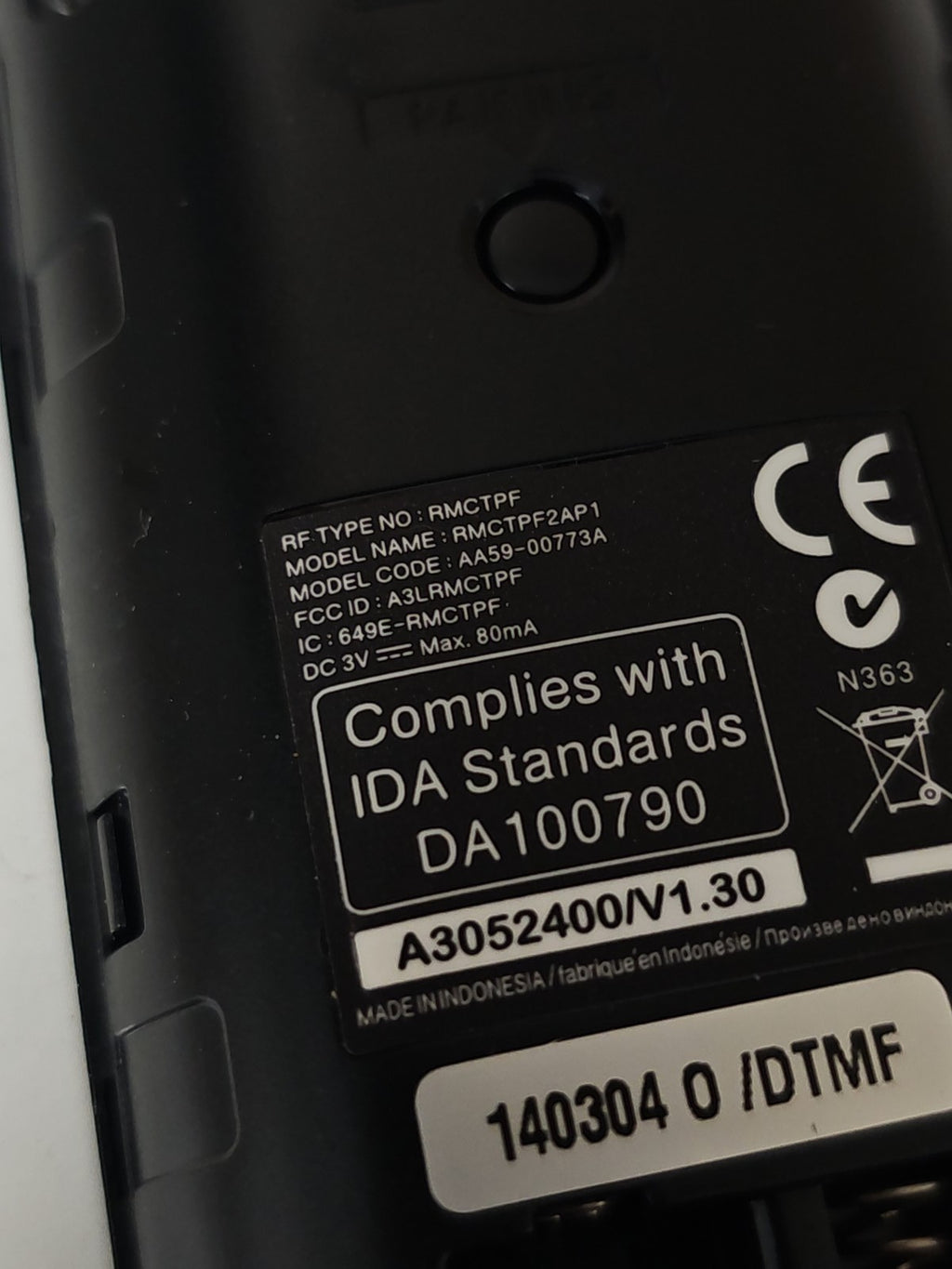 Télécommande Samsung Smart TV DA100790 originale pour téléviseur, occasion