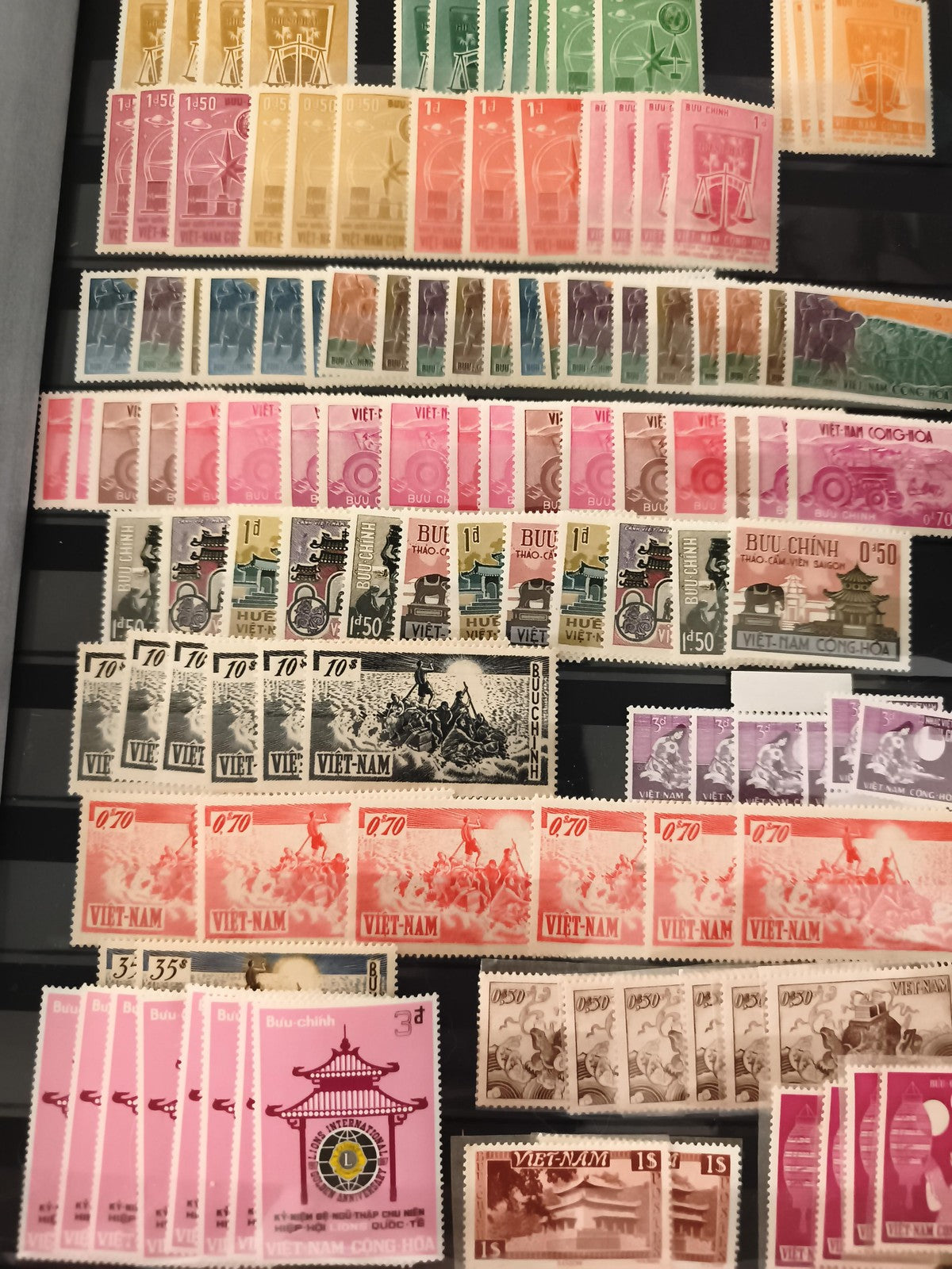 Timbres Vietnam Buu Chinh séries thématiques, multicolores, neufs philatélie