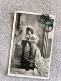 CPA 1905 actrice Dubel phototypie Réutlinger Paris timbre vert