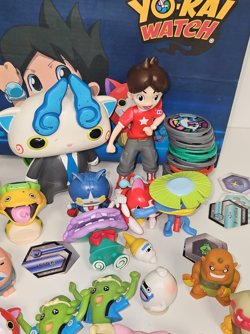 Lot vintage figurines Yokai Watch occasion, collection rare, jouets anciens enfa