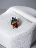 Insigne militaire 68e régiment Afrique ancien émaillé doré vintage armée rare