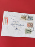 Enveloppe affranchie Allemagne Deutsche Bundespost avec timbres Schützt die Natu
