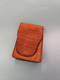 Porte-monnaie vintage cuir Ancienne, portefeuille rétro collection ancien