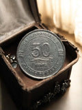 Jeton de casino métal 50 cents Casino de Cassis vintage ancien