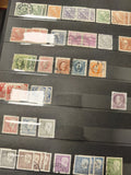 Lot anciens timbres oblitérés Suède, portraits royaux, multicolores philatélie