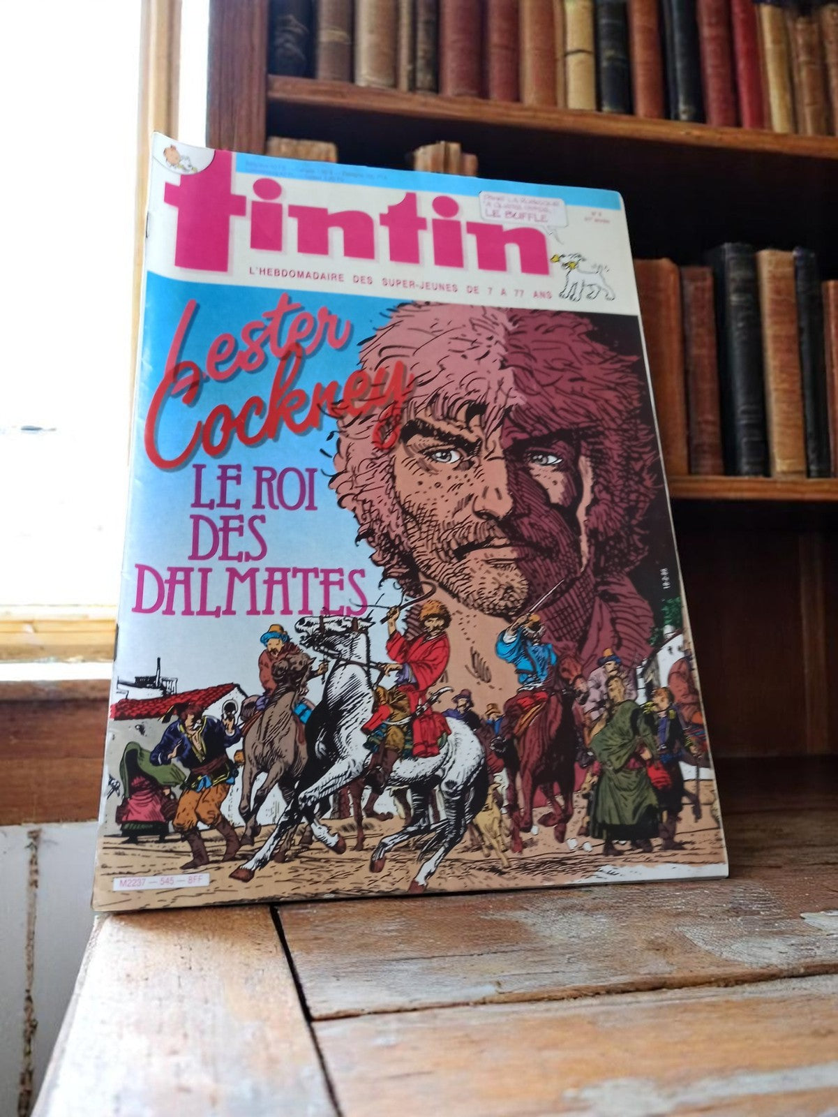 Magazine Tintin vintage ancien Lester Cockney roi Dalmates édition rare