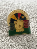 Pin's vintage Atlantic City NJ casino jetons dés émaillé années 90 (Ref 7)
