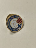 Pin's ancien football district rétro, badge vintage collection sport foot France