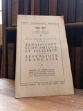 Brochure PCF 1947 Renaissance Économique Politique République Française Vintage
