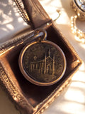 Médaille religieuse vintage métal Chapelle de Libaude église ancienne
