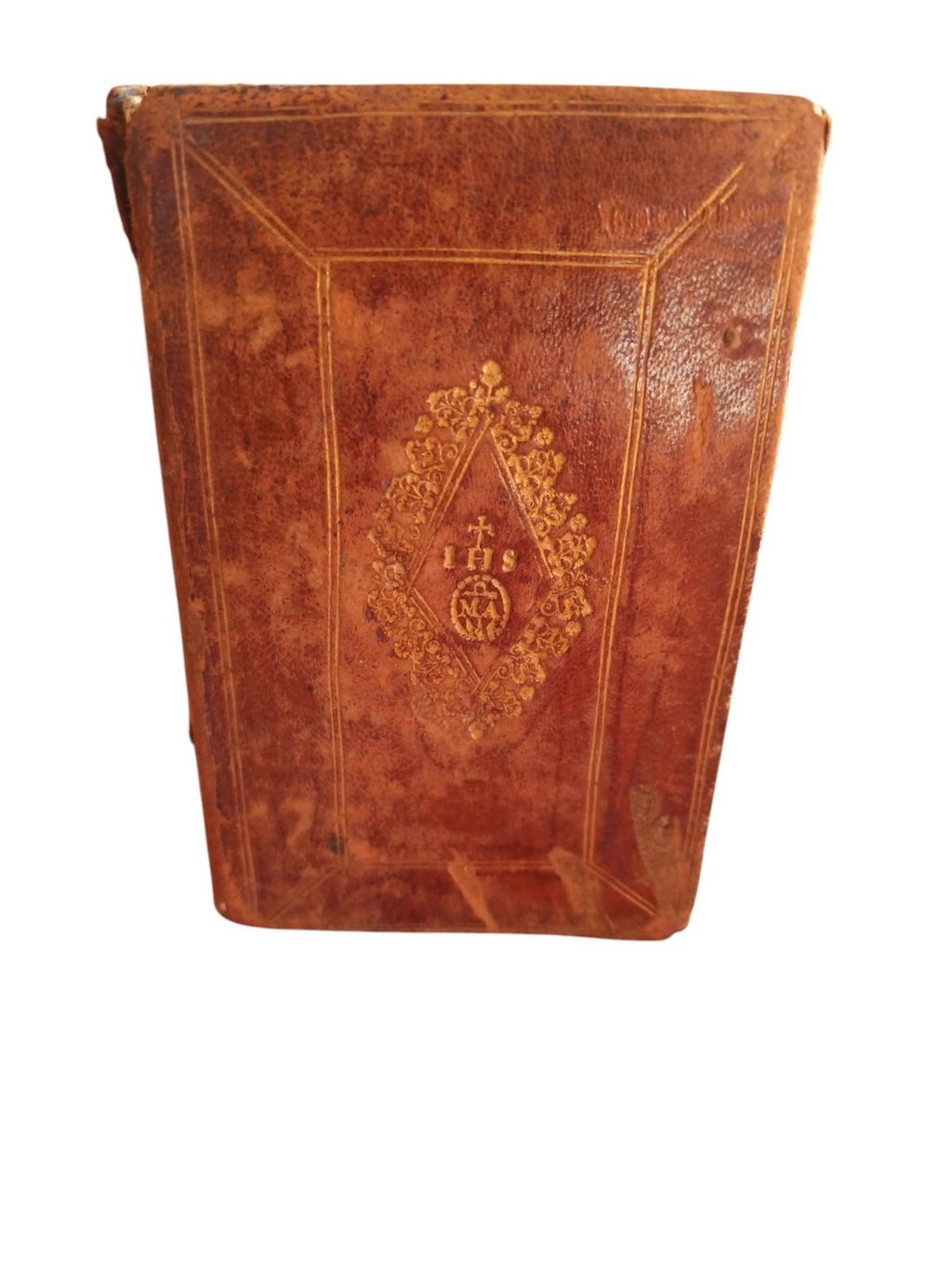 Livre ancien 16e-17e siècle Lucien de Samosate reliure décor doré antique