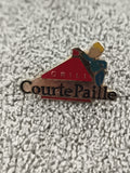 Pin's vintage CourtePaille GRILLI logo restaurant badge ancien (Ref 7)