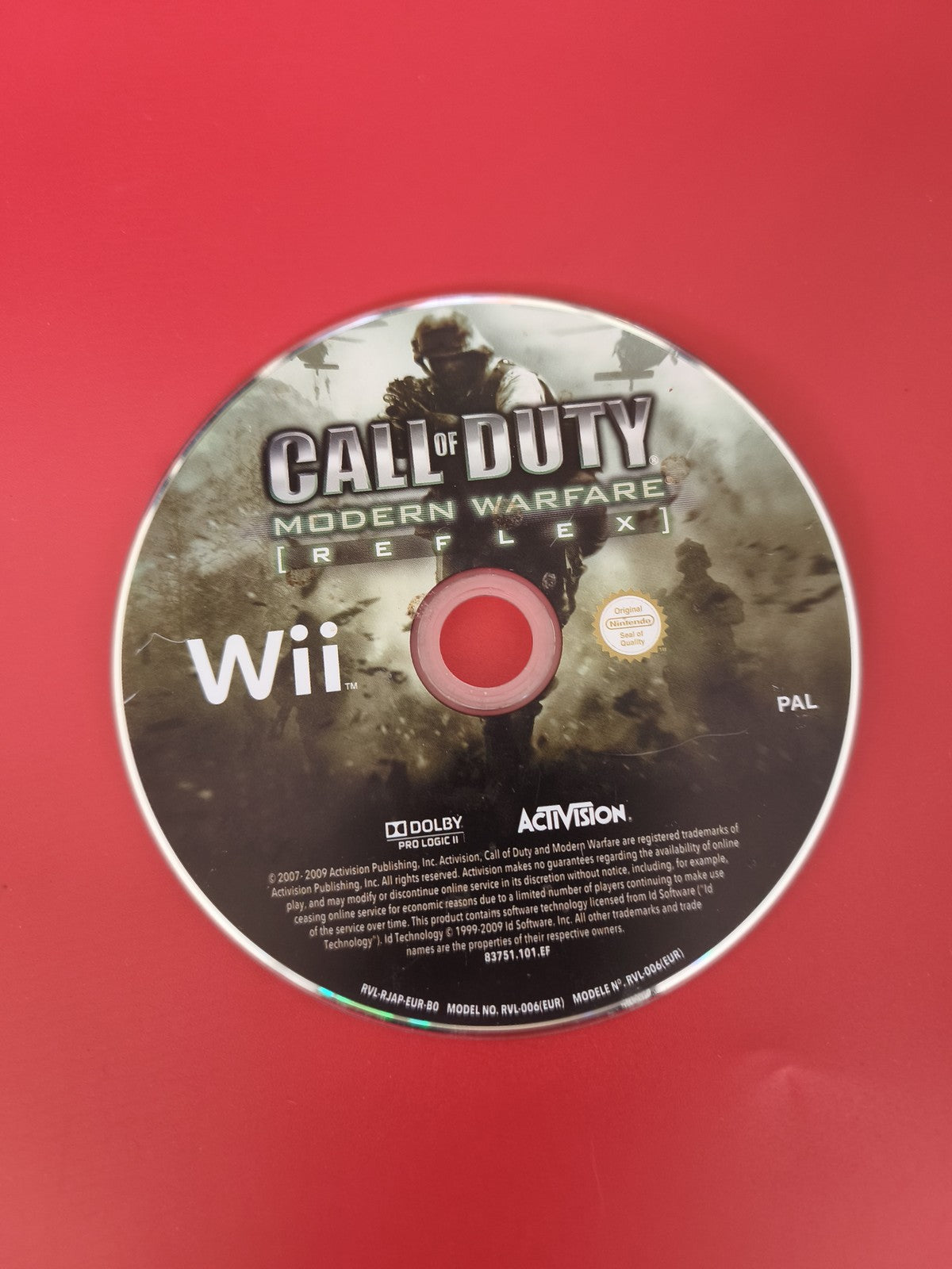 CD jeu Wii Call of Duty original - Disque seul Nintendo d'occasion