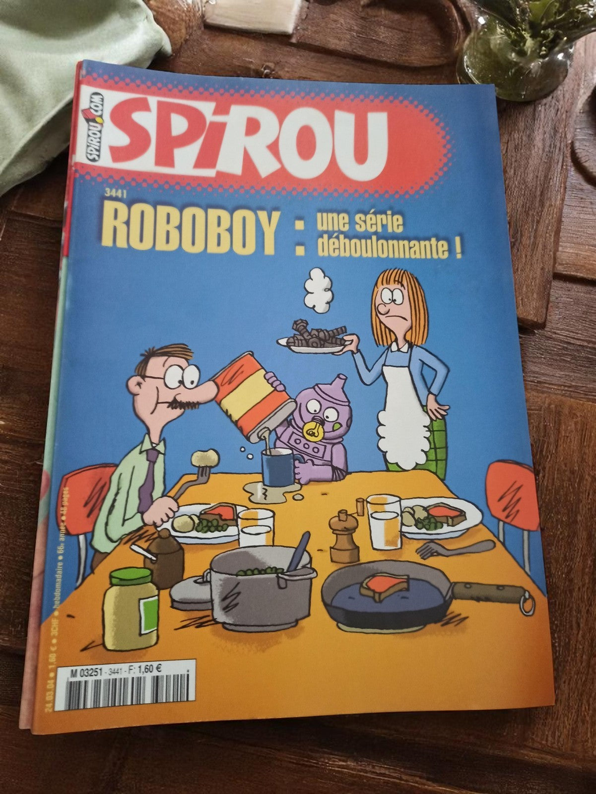 Magazine Spirou n°3441 Roboboy Vintage Ancienne Édition Collector BD