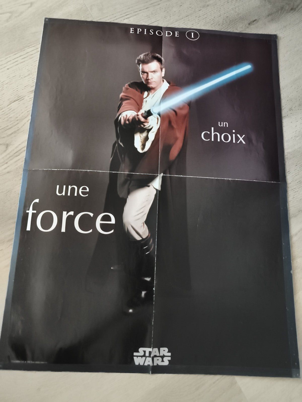 Poster Star Wars Episode 1 Obi-Wan Kenobi sabre laser film cinéma